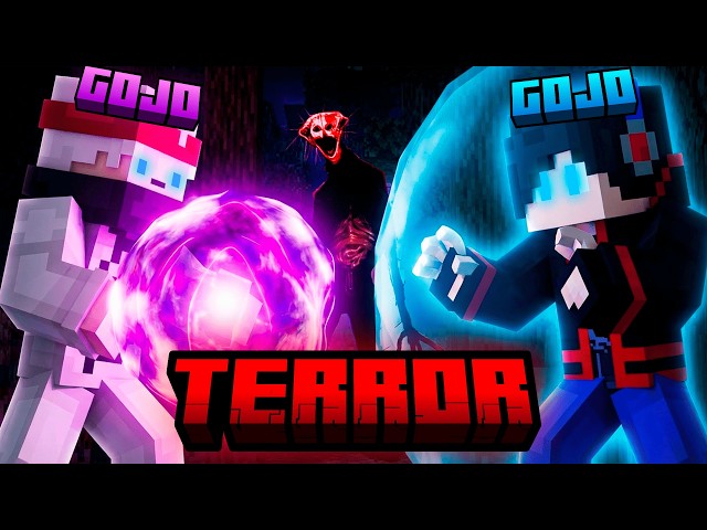 GOJO vs GOJO no Minecraft… Qual Mod é MAIS FORTE no TERROR?!