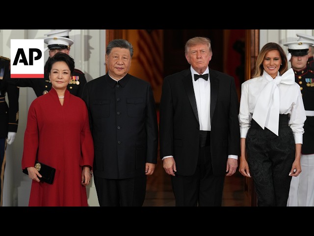 Trump welcomes Xi Jinping for a state dinner at the White House