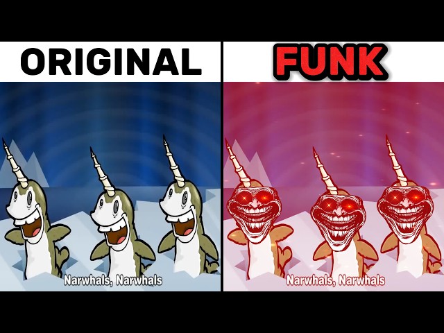 Narwhals Narwhals Swimming In The Ocean Funk vs Original