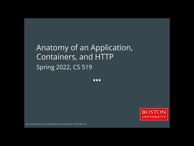 DS519 Lecture: Anatomy & Architecture of Applications