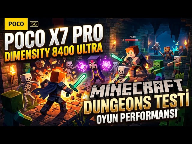 Poco X7 PRO | Minecraft Dungeons Android Port Testi | DualShock 4