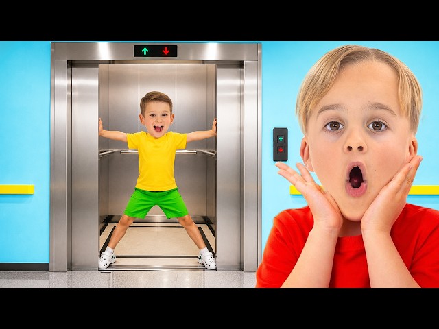 Mike and Alice Elevator Mall Adventure: Safety Learning for Kids