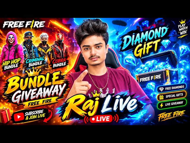 Raj Gaming 69 A 🔴 Mega Official Giveaway 😳 #diomandgift #freefirelive #shortslive