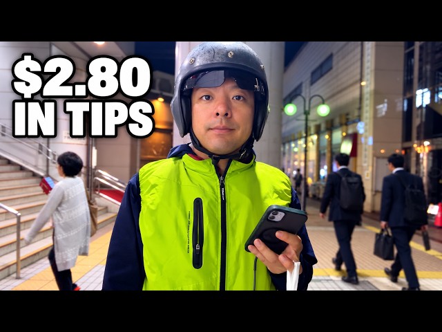 No Tipping Culture in Japan, So a $2.80 Tip Feels Special — A Busy Sunday Delivering Food 🇯🇵