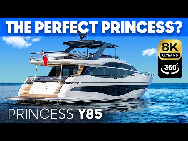 Princess Y85 Full 360° Yacht Tour & Review