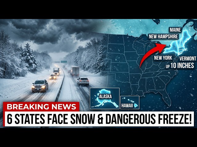 🚨 Major Freeze Outbreak Hits 5 States | Up to 10 Inches of Snow & Dangerous Hard Freeze