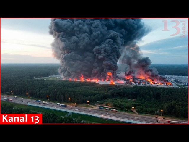 Moscow attacked by hundreds of drones, Russia's largest Wildberries warehouse is on fire