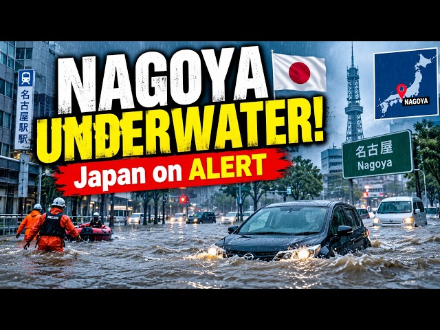 Japan Floods: Nagoya Hit by Record BREAKING Rain, Streets Underwater | World News