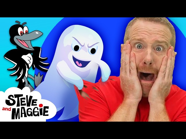 Haunted House Magic Adventure with Steve and Maggie | Halloween Wheels on the Bus & Finger Family
