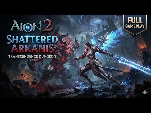 Aion 2 Transcendence Dungeon - Shattered Arkanis Full Gameplay (Templar Lvl 45)