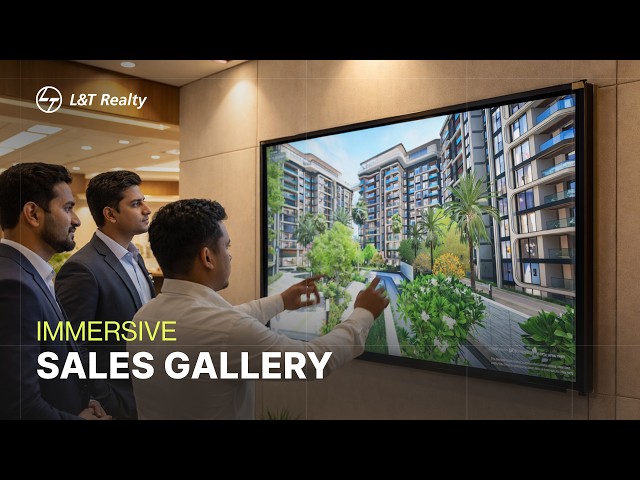 L&T Bangalore Immersive Sales Gallery | Interactive Touchscreen | 3D Virtual Tour | 4K Walkthrough