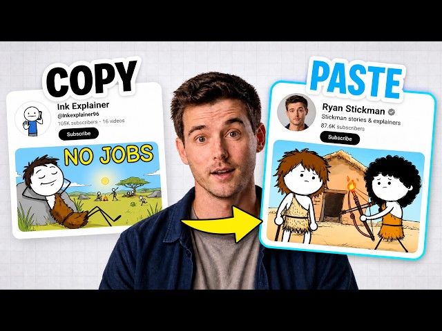 How to Make Stickman History Videos Like "Ink Explainer" With AI Using Just One Master Prompt