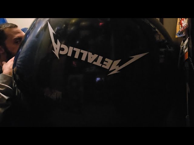 Giant Metallica Beach Ball Inflation ASMR Inflate