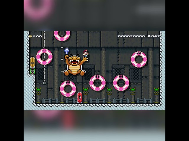Hold Up, Boss Rush! by Mathelete #shorts 🍄Super Mario Maker 2 ◆ Switch 2 ◆ No Commentary #ecl