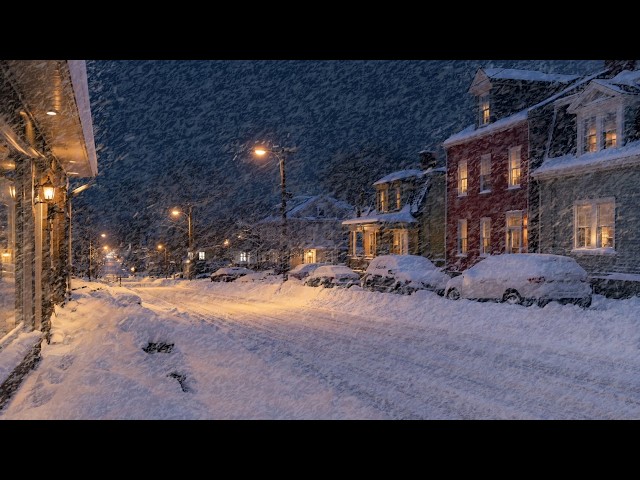 Winter Storm Ambience - Cold Snowstorm Ambience for Relaxation and Peaceful Night