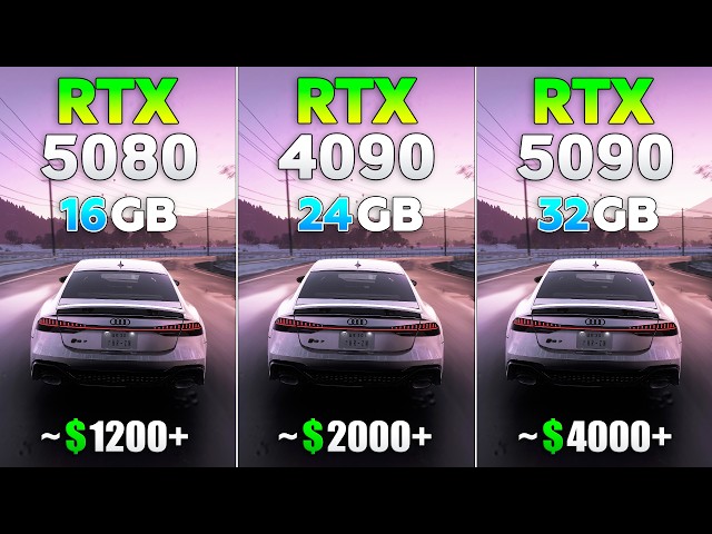 RTX 5080 vs RTX 4090 vs RTX 5090 - Test in 12 Games | 4K