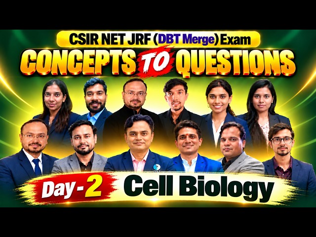 Day 2 : Cell Biology - Membrane Lipids I Concept To Questions I IFAS CSIR NET DEC 2026I Free Classes