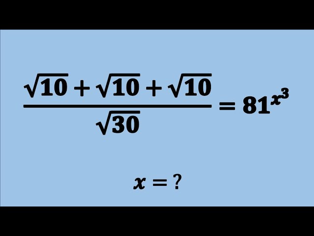Nice Square Root Simplification Math Problem | Algebra Problems | Maths Olympiad