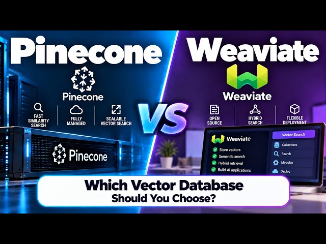 Pinecone vs Weaviate | Which Vector Database Should You Choose? | Uplatz