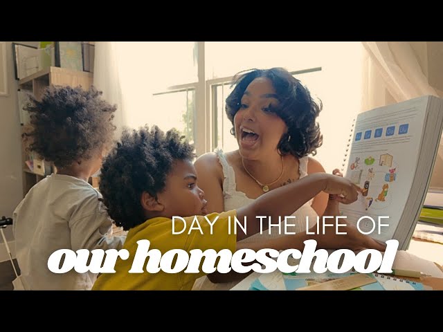 First Day of Homeschool with Pre-K & Kindergarten (REALISTIC) Vlog