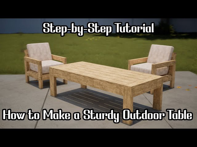 How to Build an Outdoor Coffee Table | Beginner DIY Tutorial