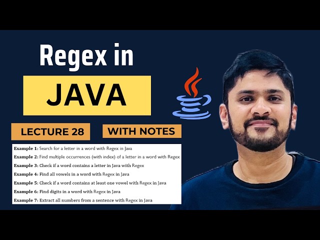 Regular Expressions in Java | Java Tutorial for Beginners | Amit Thinks