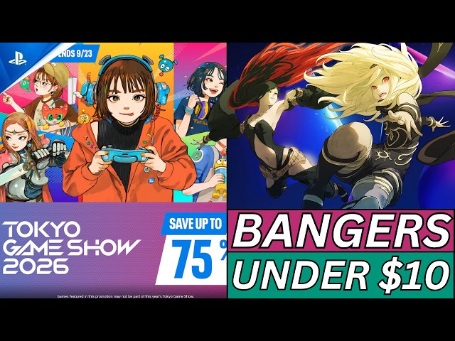 25 Absolute BANGERS Under $10! PSN Tokyo Game Show Sale 2026