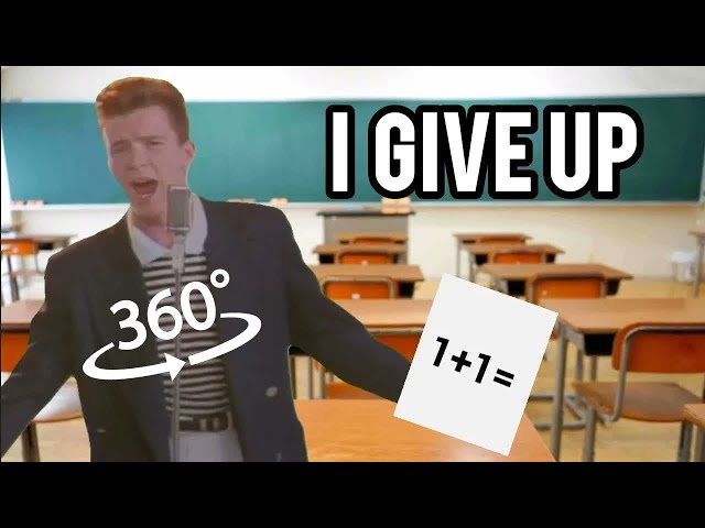 Rick Astley Do Math (VR 360°) 8K