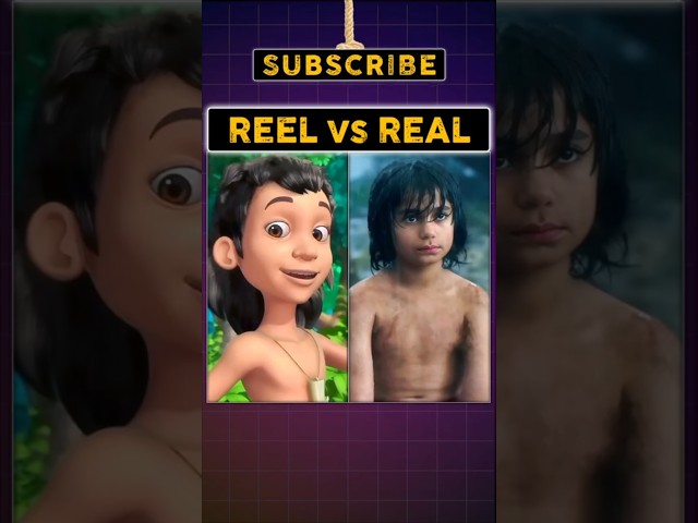 Reel vs Real | The Jungle Book | All Character #shorts #mowgli