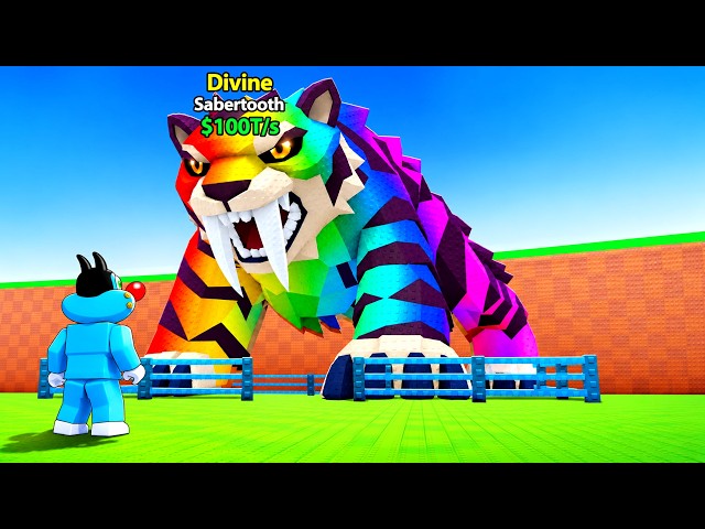 I Hatched The WORLD’S FIRST SABERTOOTH DIVINE in Roblox Steal an Egg!