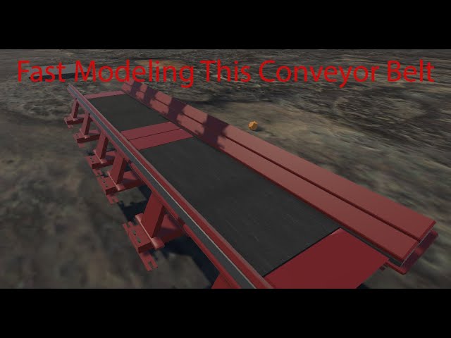 Modeling a Low-Poly Conveyor Belt using 3DS MAX for Unity