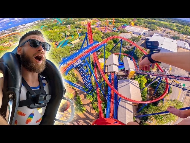 Riding THE CRAZIEST Roller Coasters (Except one 😬) - Busch Gardens Tampa Vlog