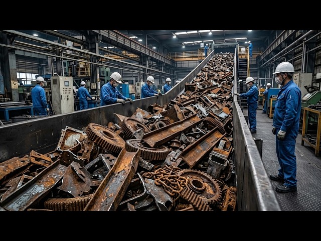 The Fascinating Process of Turning Old Steel Parts Into New Rebar