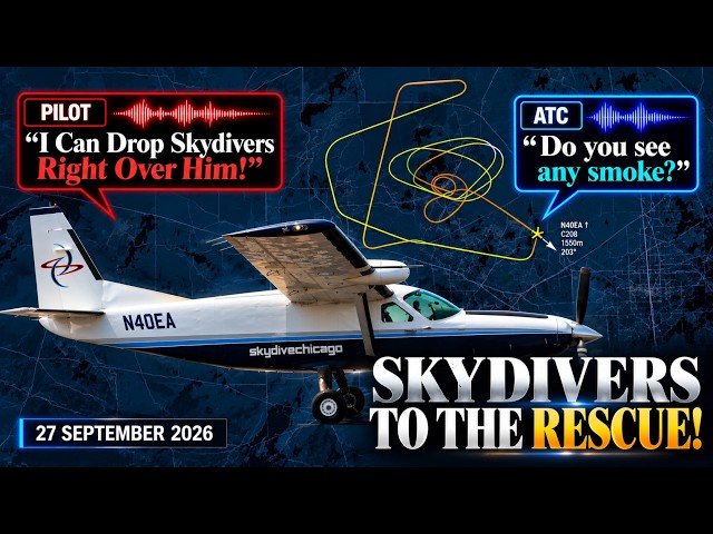(BREAKING) Skydiving Pilot Spots Bonanza Crash Near East Troy -Then Offers to Drop Skydivers [ATC]