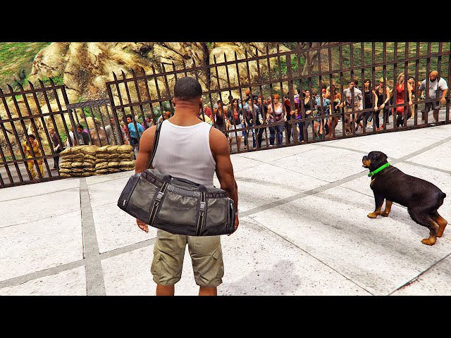 إنقاذ منزل فرانكلن من هجوم الزومبي المدمر في جي تي أي 5 | GTA V Zombie Outbreak