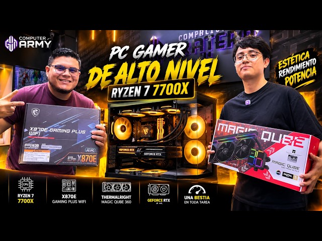 🔥 ARMAMOS UNA PC GAMER DE ALTA GAMA 😱 Ryzen 7 7700X + X870E