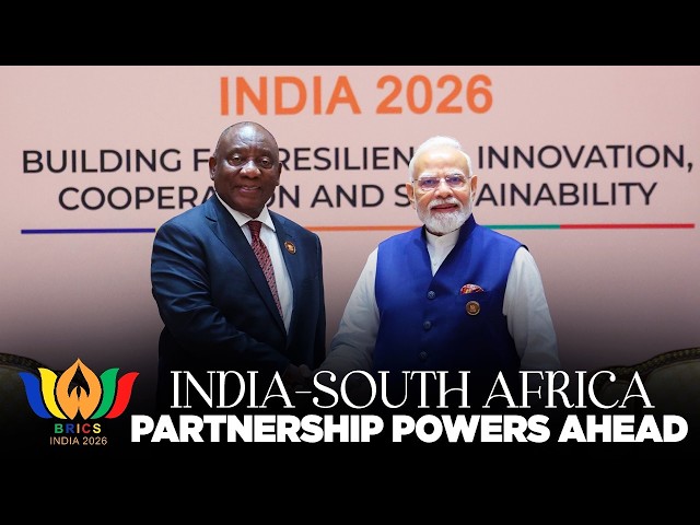 PM Modi holds a meeting with President Cyril Ramaphosa of South Africa
