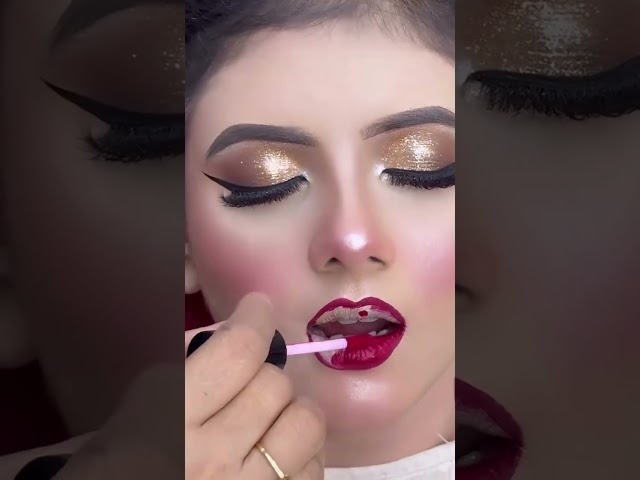 Red Lipstick Makeup Look ❤️ | Bold Red Lips Tutorial | Glow & Shine