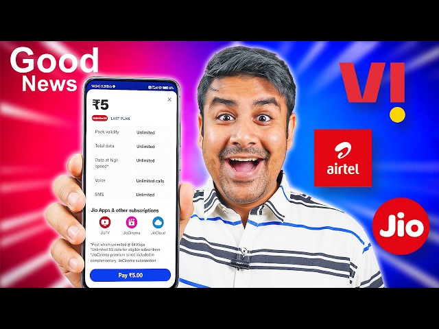 Price Down - Jio, Airtel & Vi - New Plans & Rule by TRAI
