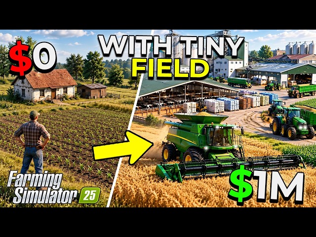 Can I Make $1,000,000 From a Random Tiny Field? | Farming Simulator 25