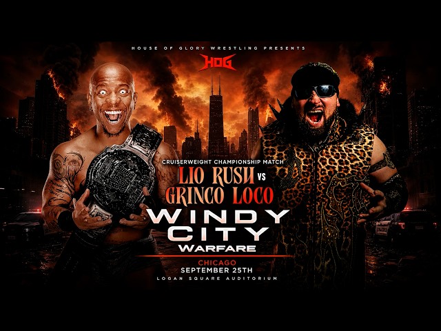 Lio Rush vs Gringo Loco [Full Title Match] HOG Windy City Warfare (9/25/26)