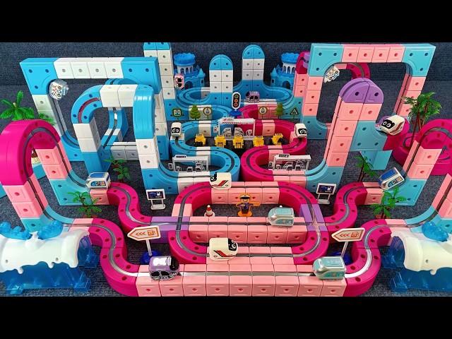 11minute ASMR Toy Unboxing Video: Magical Magnetic Track Building Blocks Toy Train | Toy Review