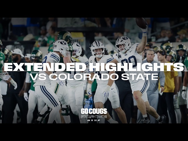 BYU против Colorado State | ЛУЧШИЕ МОМЕНТЫ МАТЧА | АМЕРИКАНСКИЙ ФУТБОЛ BYU