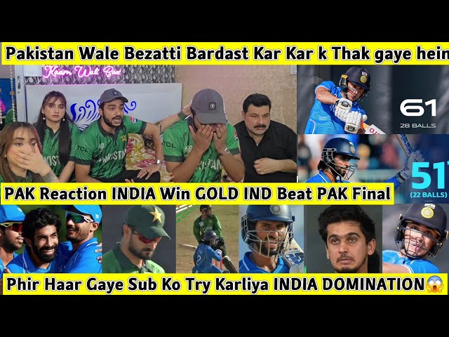Phir Haar Gaye INDIA Beat PAK Abhishek Tilak Dono ne Mara PAK Public Reaction INDIA Win GOLD 😭