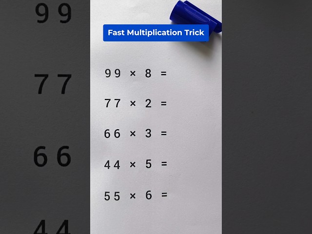 Multiply Just In Second 😱 #mathematics #maths #shorts #trendingshorts #ytshorts #multiplication