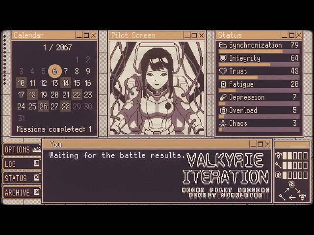 Valkyrie Iteration: Mecha Pilot Raising Pocket Simulator—Demo Gameplay | A Sci-Fi Visual Novel