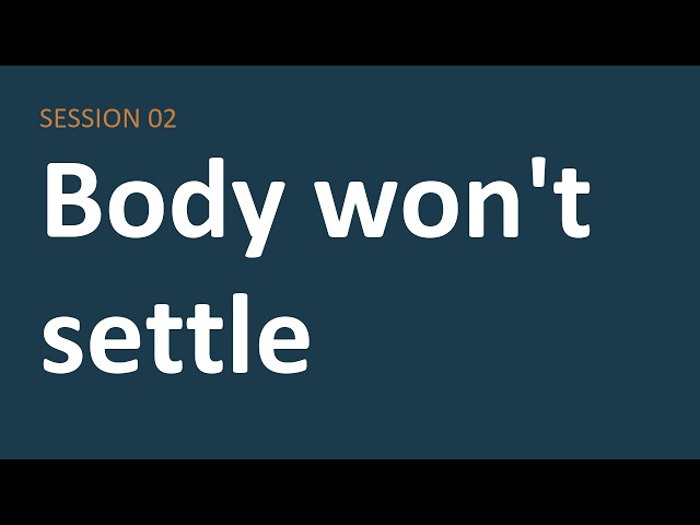 When your body won't settle: regulate before you talk — The Body | Equipped With Agency S02