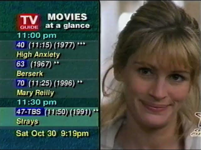 TV Guide Channel - October 30, 1999 (Vancouver, BC)