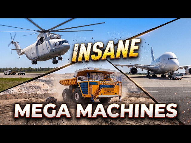 2 Hours Of MEGA Machines: Airbus A380, Belaz 75710, Mil Mi-26