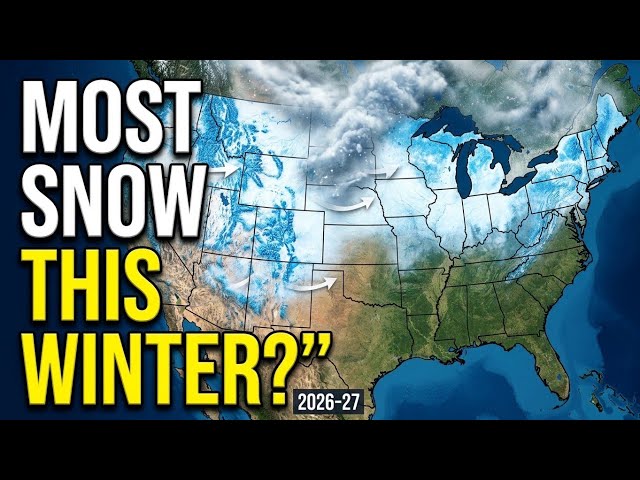 Map Shows US States Facing the MOST SNOW This Winter! ❄️ 2026–2027 Snow Forecast